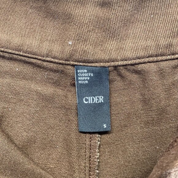 CIDER Wide Leg Cargo Pants Size Small Women Brown Zipper ,Hiking,Outdoor - Picture 3 of 11